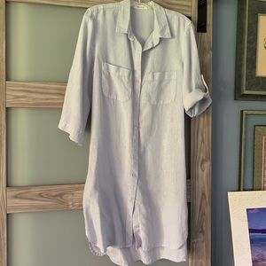 Size L Bella Dahl linen shirt dress,